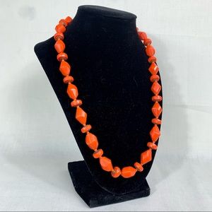 Vintage 1960s Pop Retro Faceted Orange...